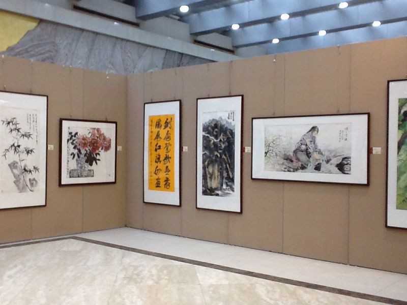 P40无缝挂画展板案例